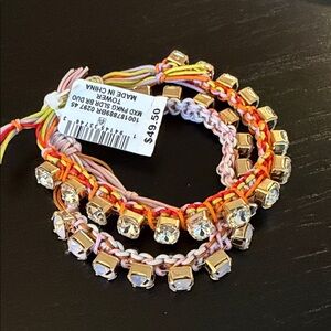 NWT On 34th Beaded Bracelets